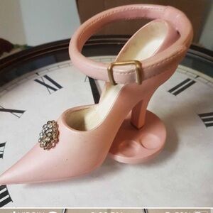 Pier 1 Striped Decorative Tray x 2 / shoe ring holder